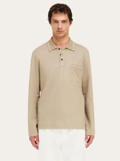Long sleeved polo shirt - Men