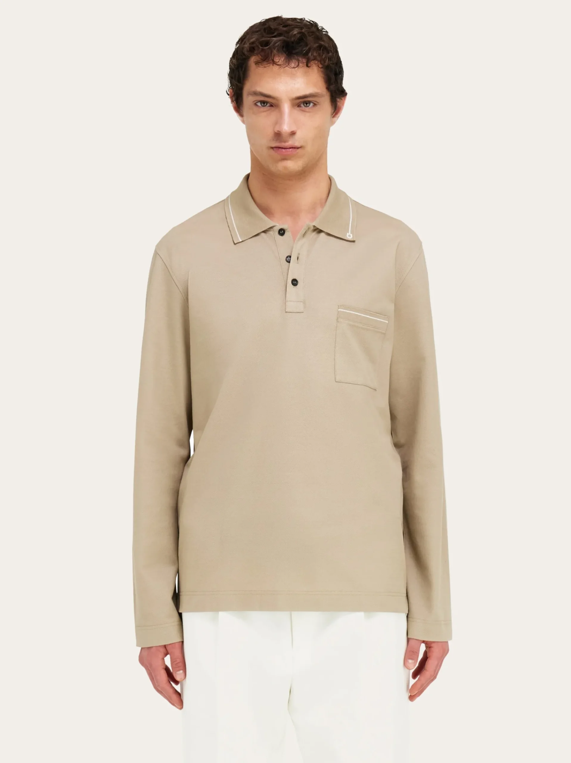 Long sleeved polo shirt - Men