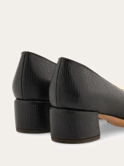 Low heeled pump with maxi Gancio detail - Women