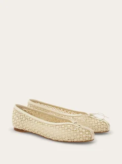 Macramé lace ballet flat - Women