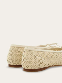 Macramé lace ballet flat - Women