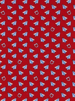 Mail print silk tie - Men
