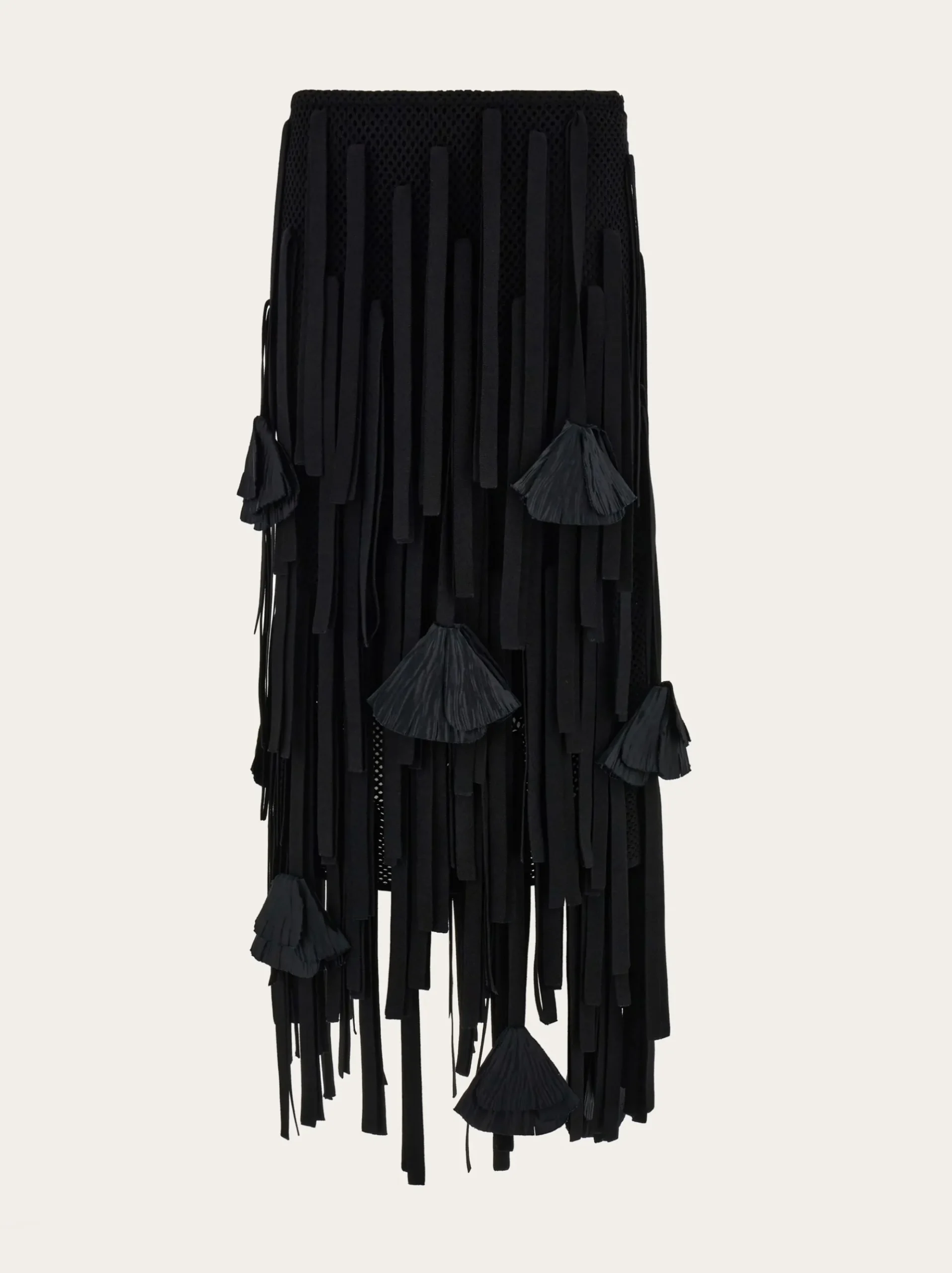 Mesh skirt with flower detail - Women