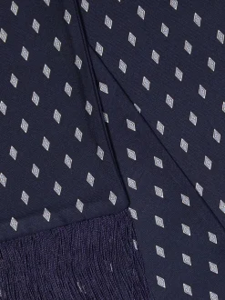 Micro Gancini print silk scarf - Men