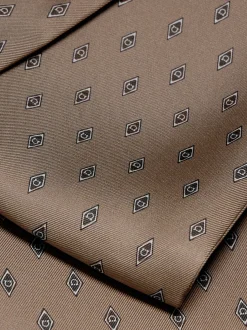 Micro Gancini print silk scarf - Men