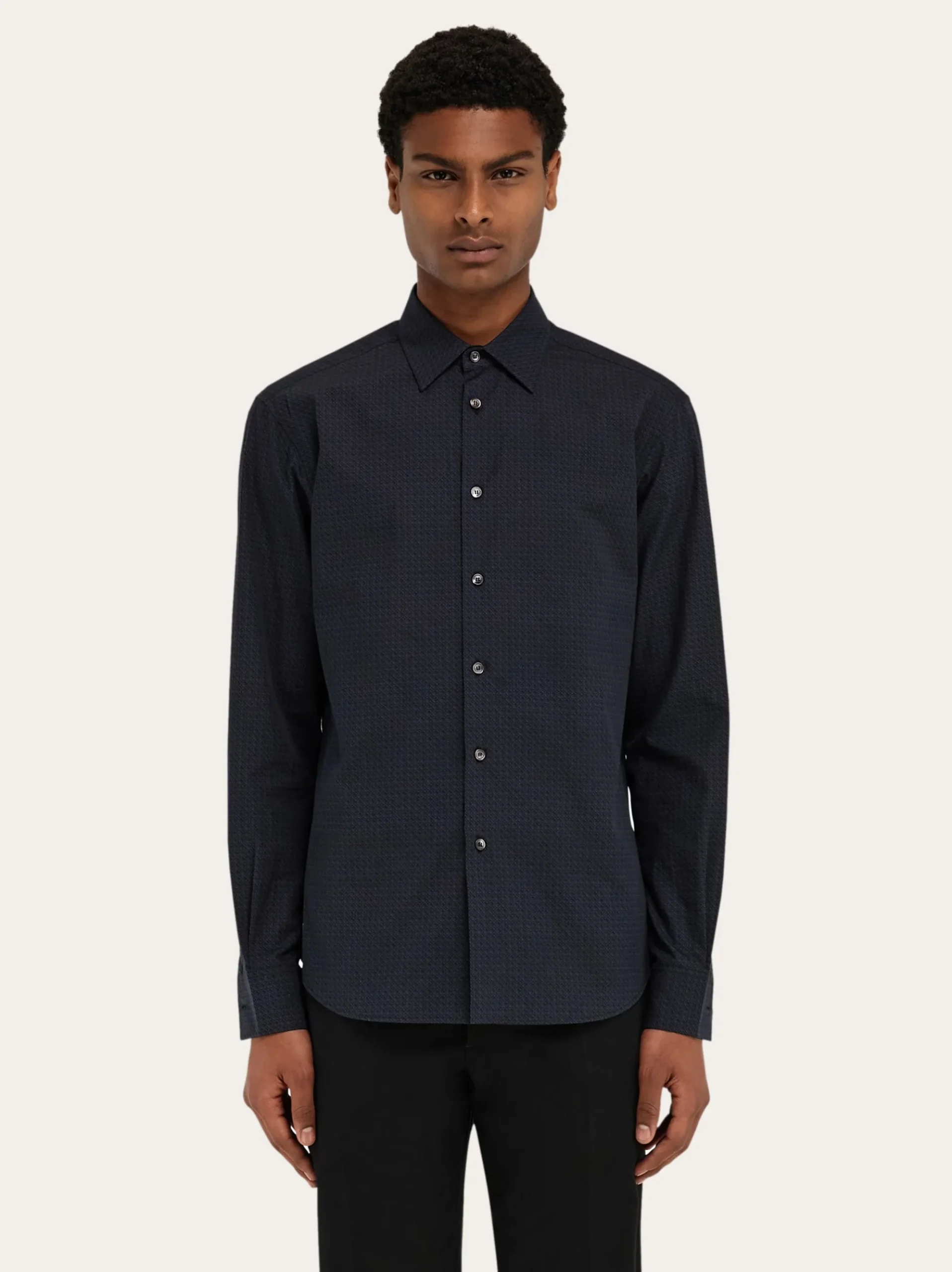 Micro-patterned shirt - Men