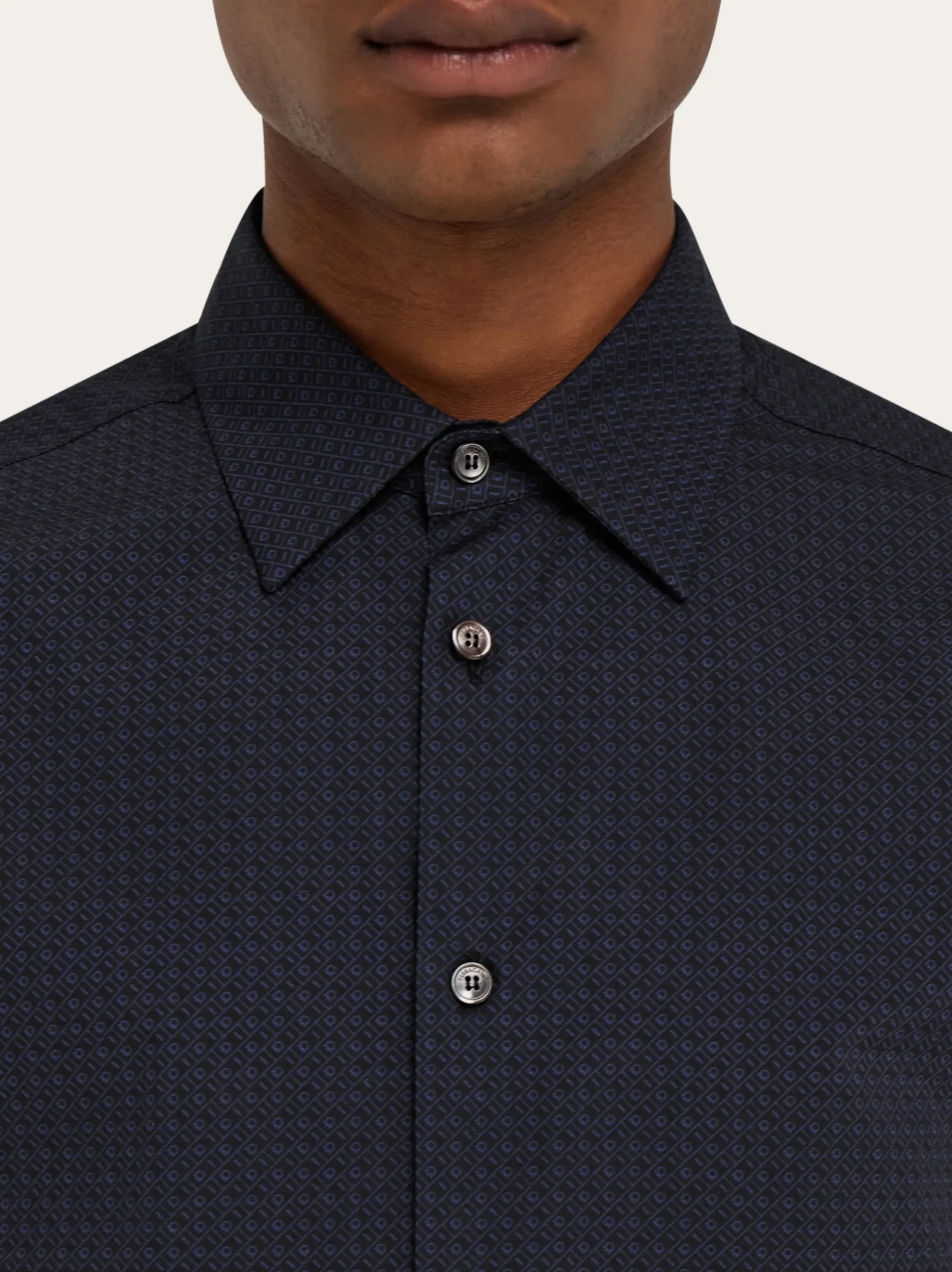 Micro-patterned shirt - Men
