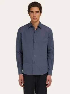 Micro-patterned shirt - Men