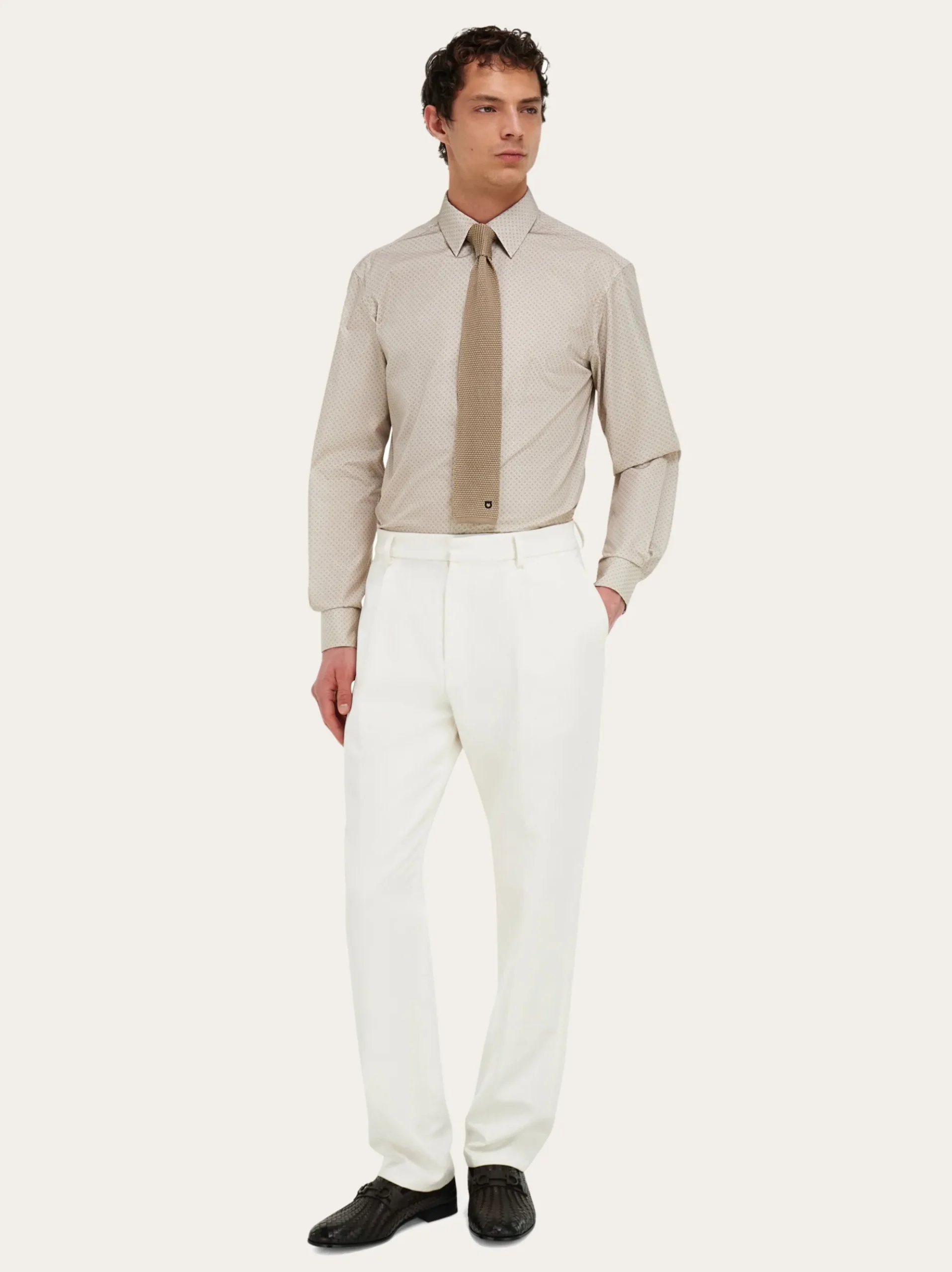 Micro-patterned shirt - Men