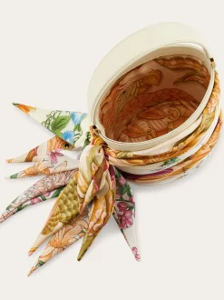 Mini bucket bag with foulard - Women