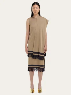 Mini dress with fringe detail - Women