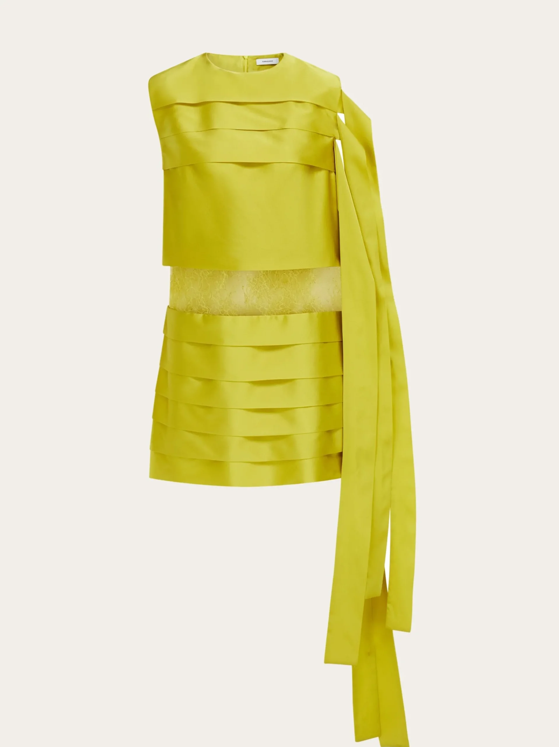 Mini dress with lace detail - Women