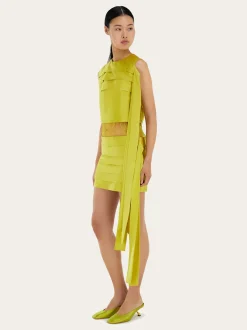 Mini dress with lace detail - Women