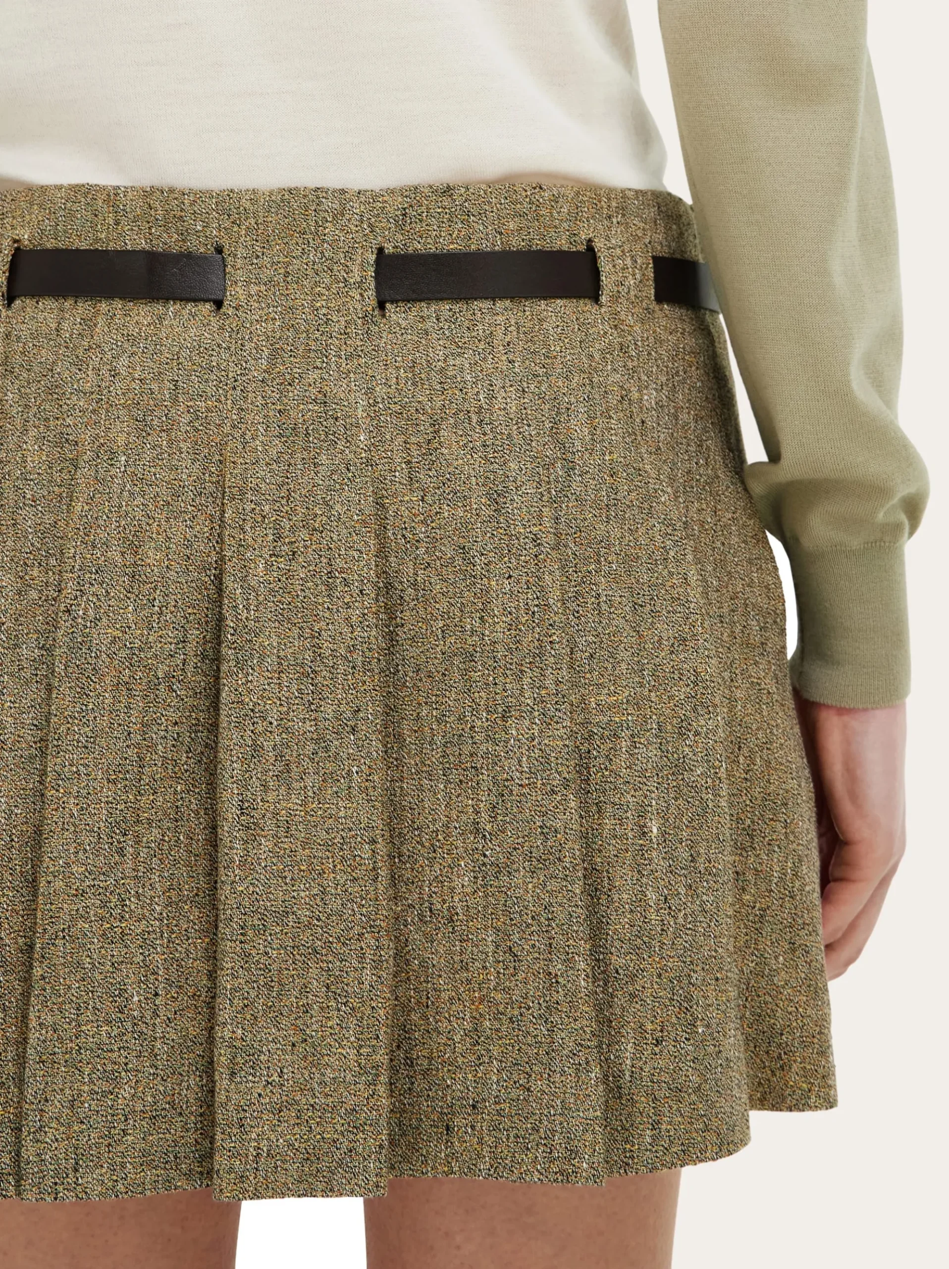 Mini skirt with Gancini belt - Women