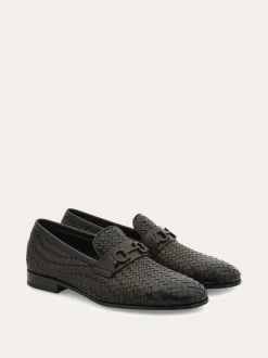Moccasin with braid Gancini ornament - Men
