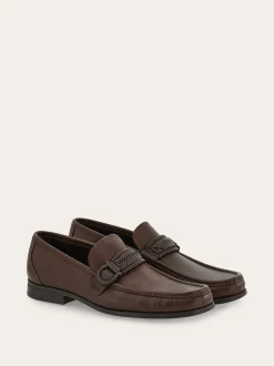 Moccasin with braid Gancini ornament - Men