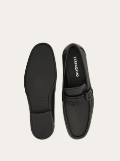 Moccasin with braid Gancini ornament - Men