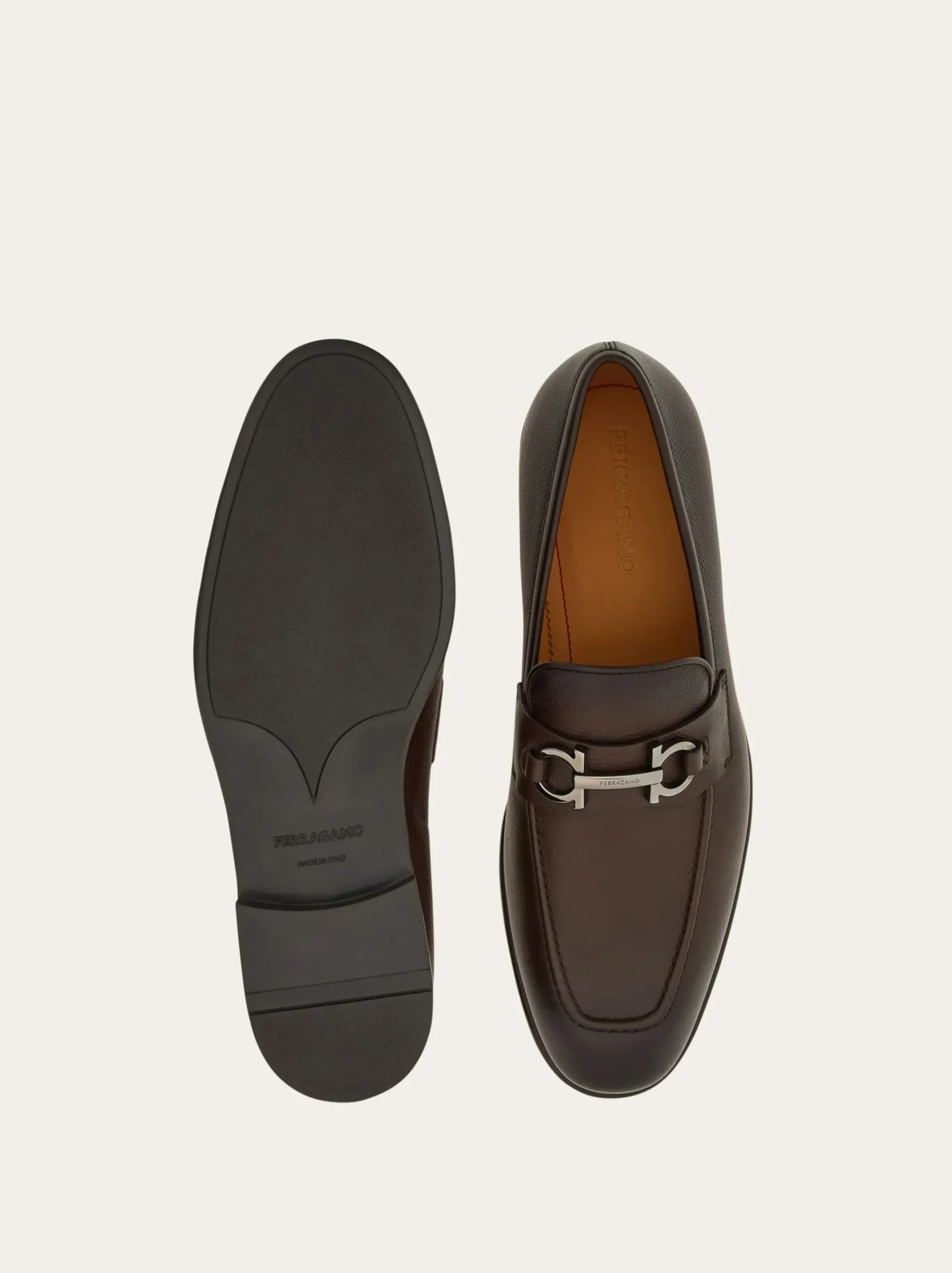 Moccasin with Gancini ornament - Men