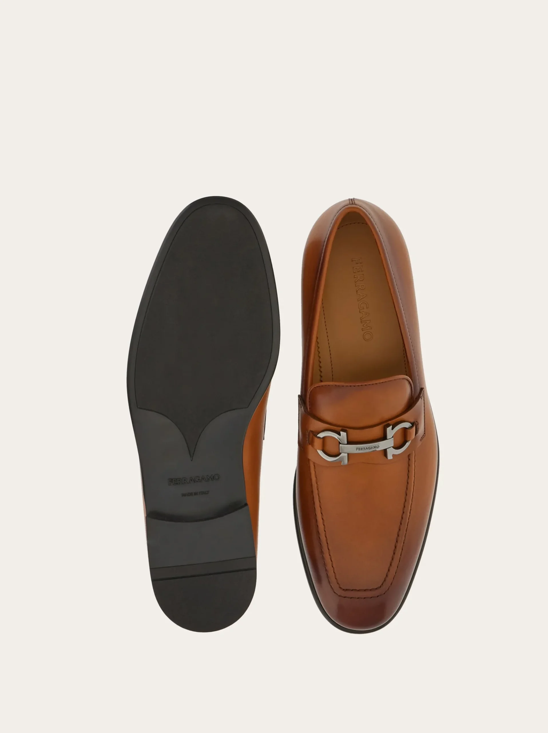 Moccasin with Gancini ornament - Men