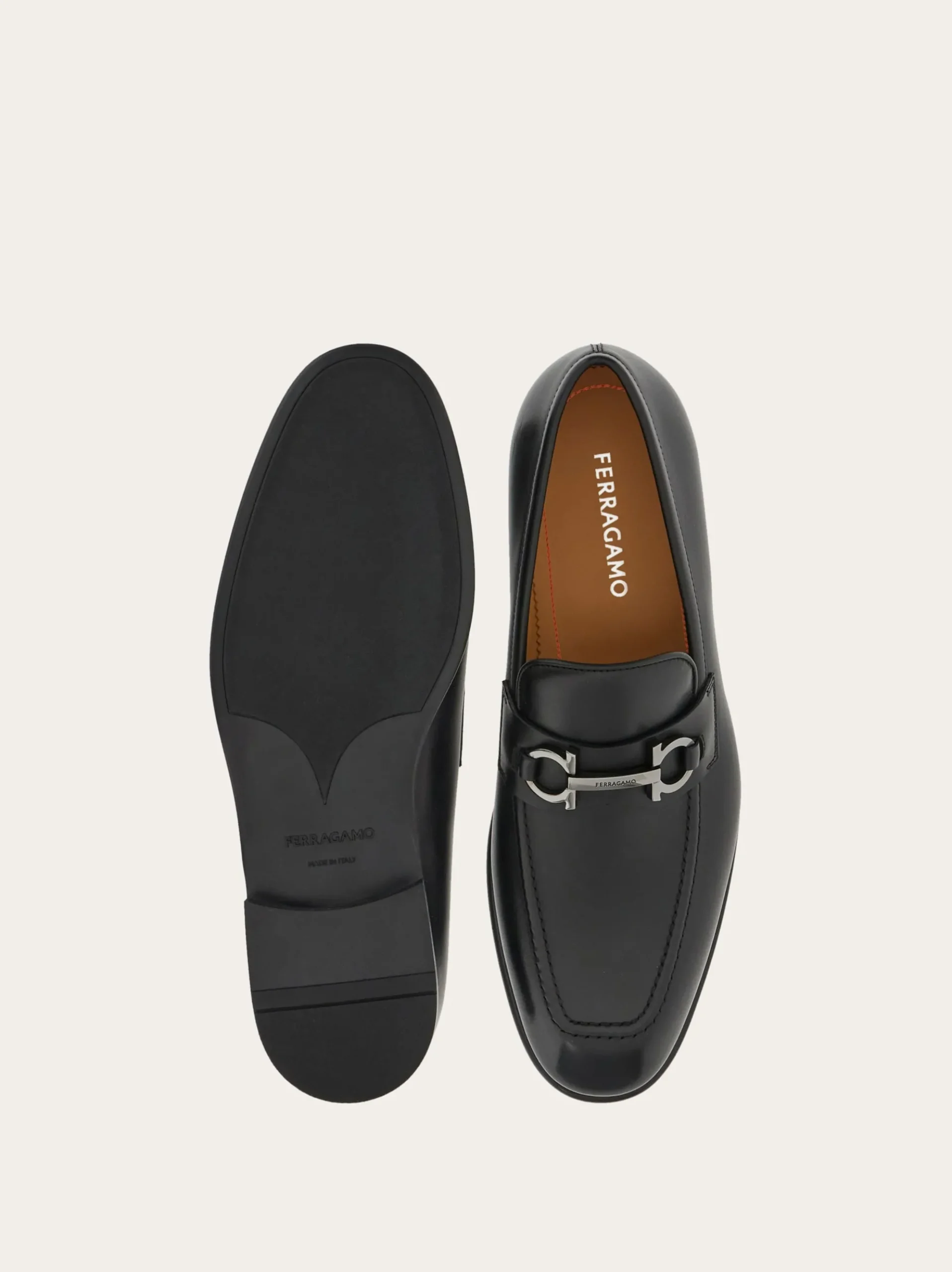 Moccasin with Gancini ornament - Men