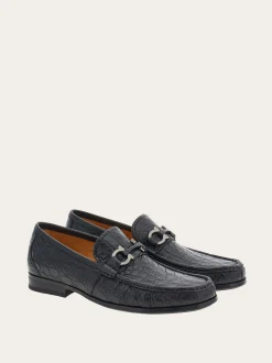 Moccasin with Gancini ornament - Men