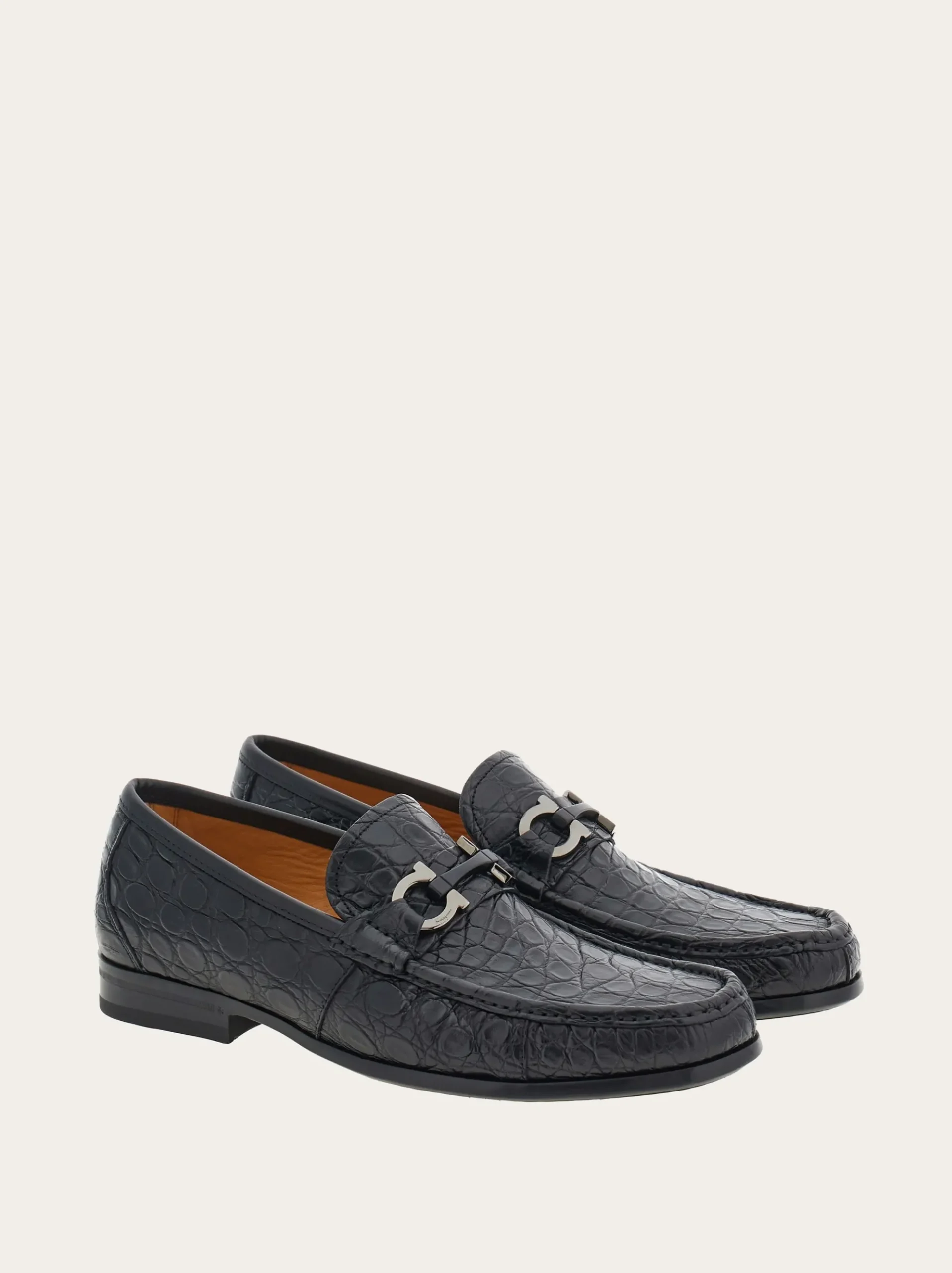 Moccasin with Gancini ornament - Men
