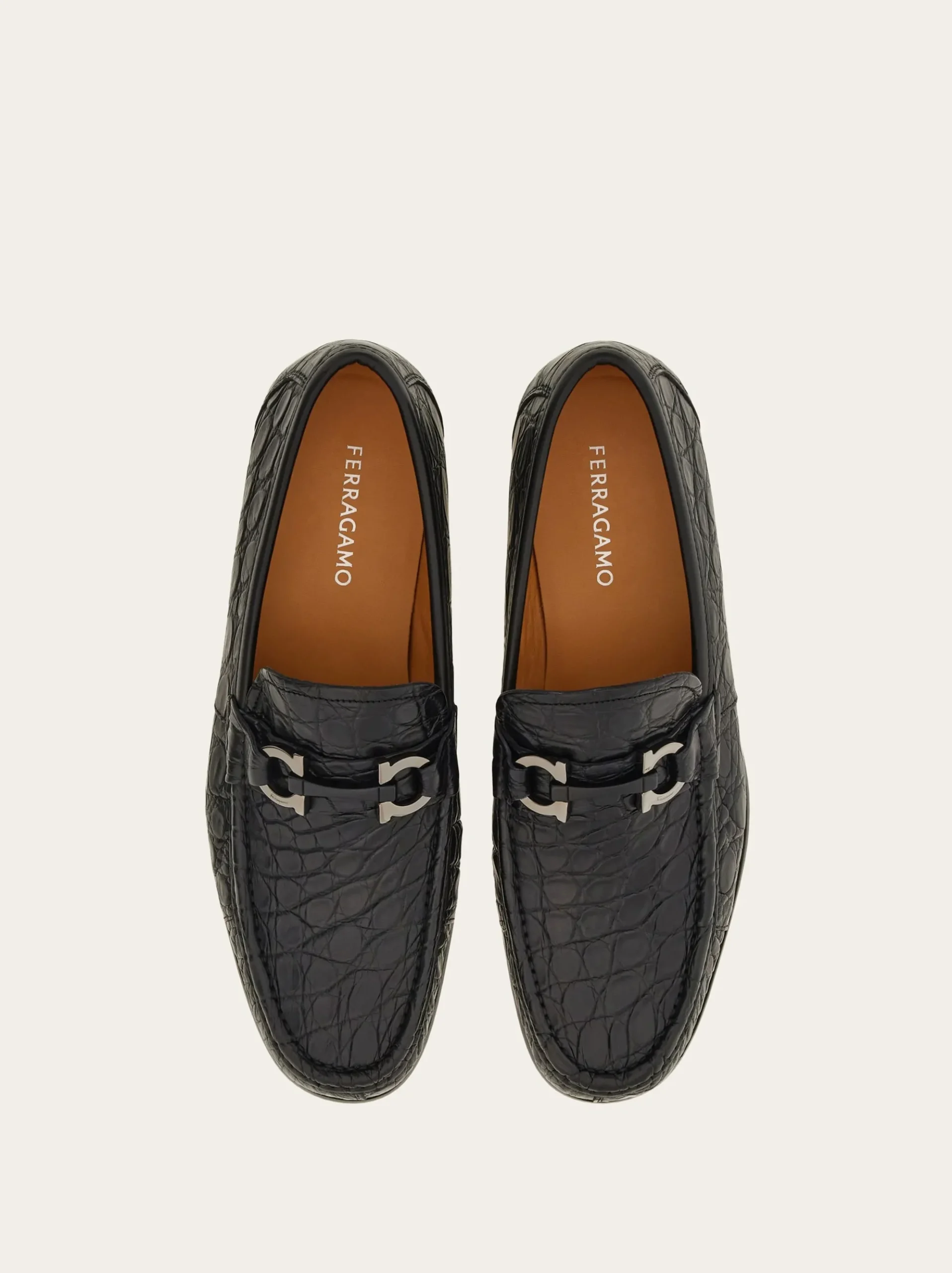 Moccasin with Gancini ornament - Men