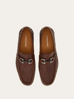Moccasin with Gancini ornament - Men