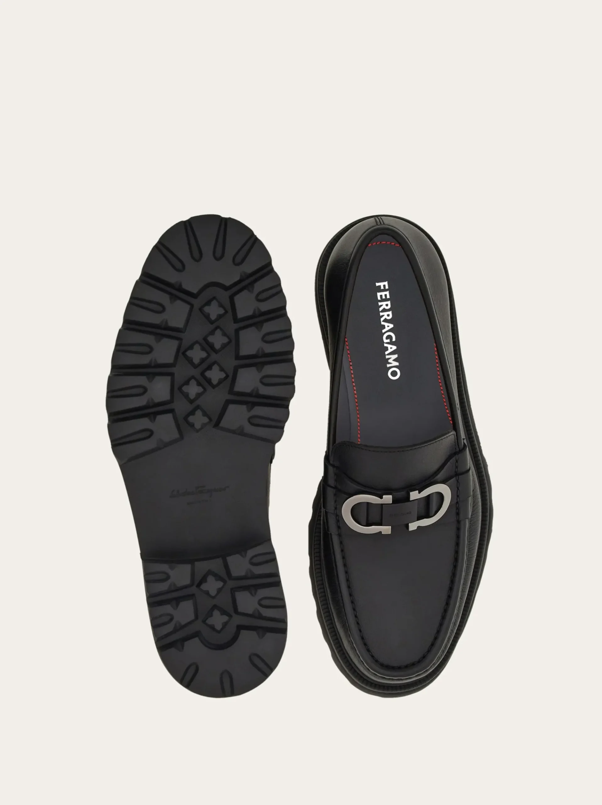 Moccasin with Gancini ornament - Men