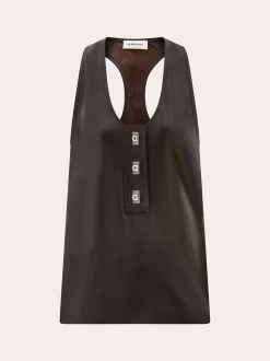 Nappa racer back vest - Women