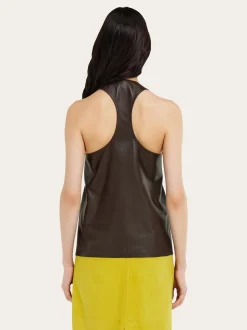 Nappa racer back vest - Women