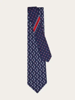 Nautical print silk tie - Men