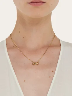 Necklace with bow pendant - Women
