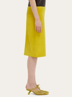 Nubuck pencil skirt - Women