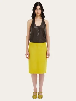Nubuck pencil skirt - Women