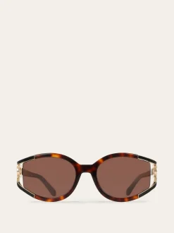Oval frame sunglasses - Women