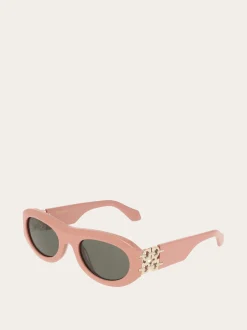 Oval frame sunglasses - Women