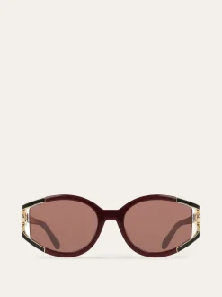 Oval frame sunglasses - Women