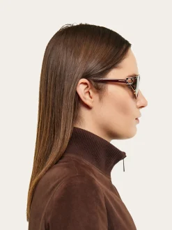 Oval frame sunglasses - Women