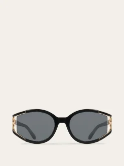 Oval frame sunglasses - Women