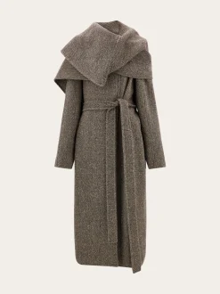 Oversize asymmetrical coat - Women