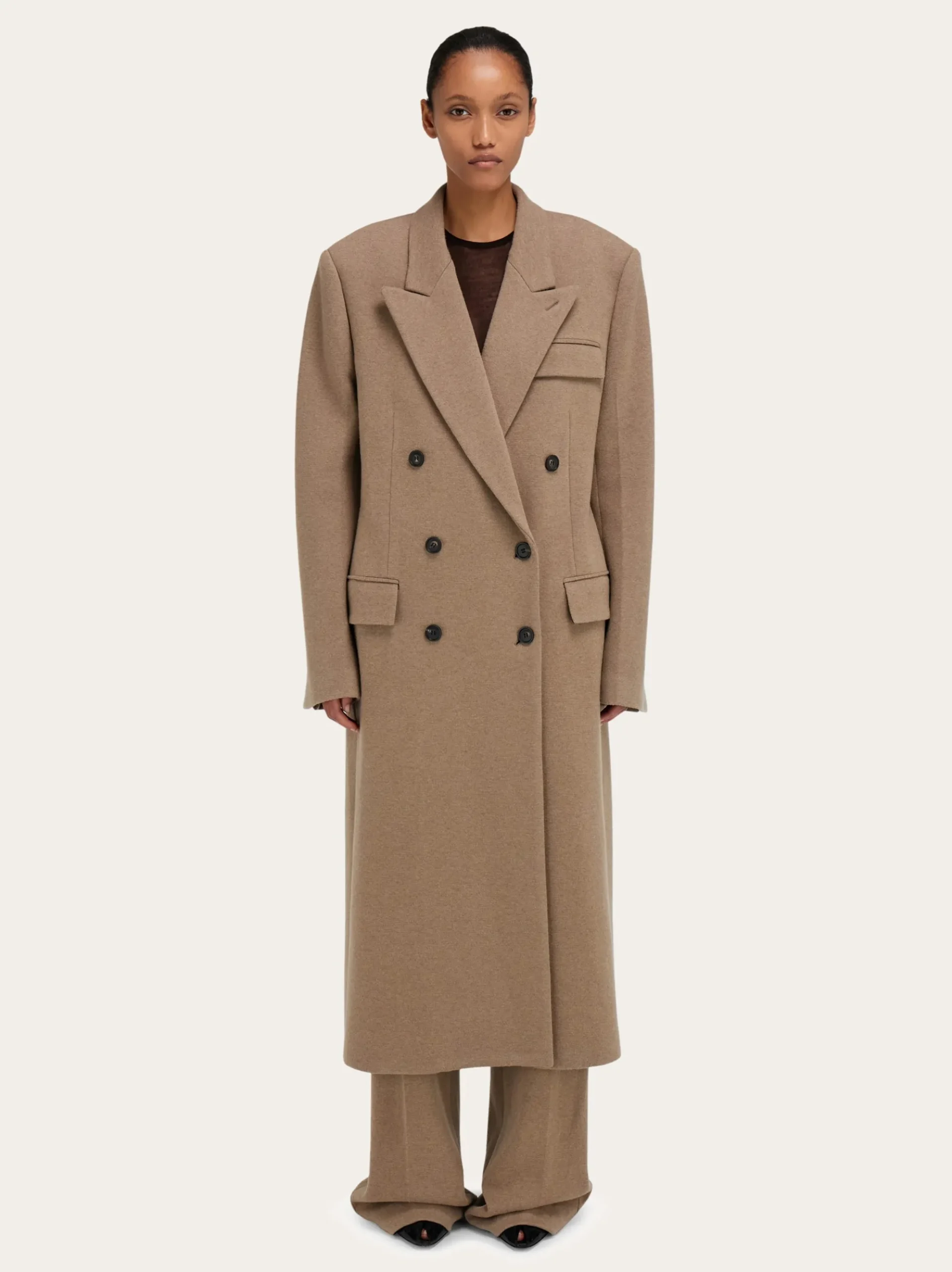 Oversize coat in jersey - Women
