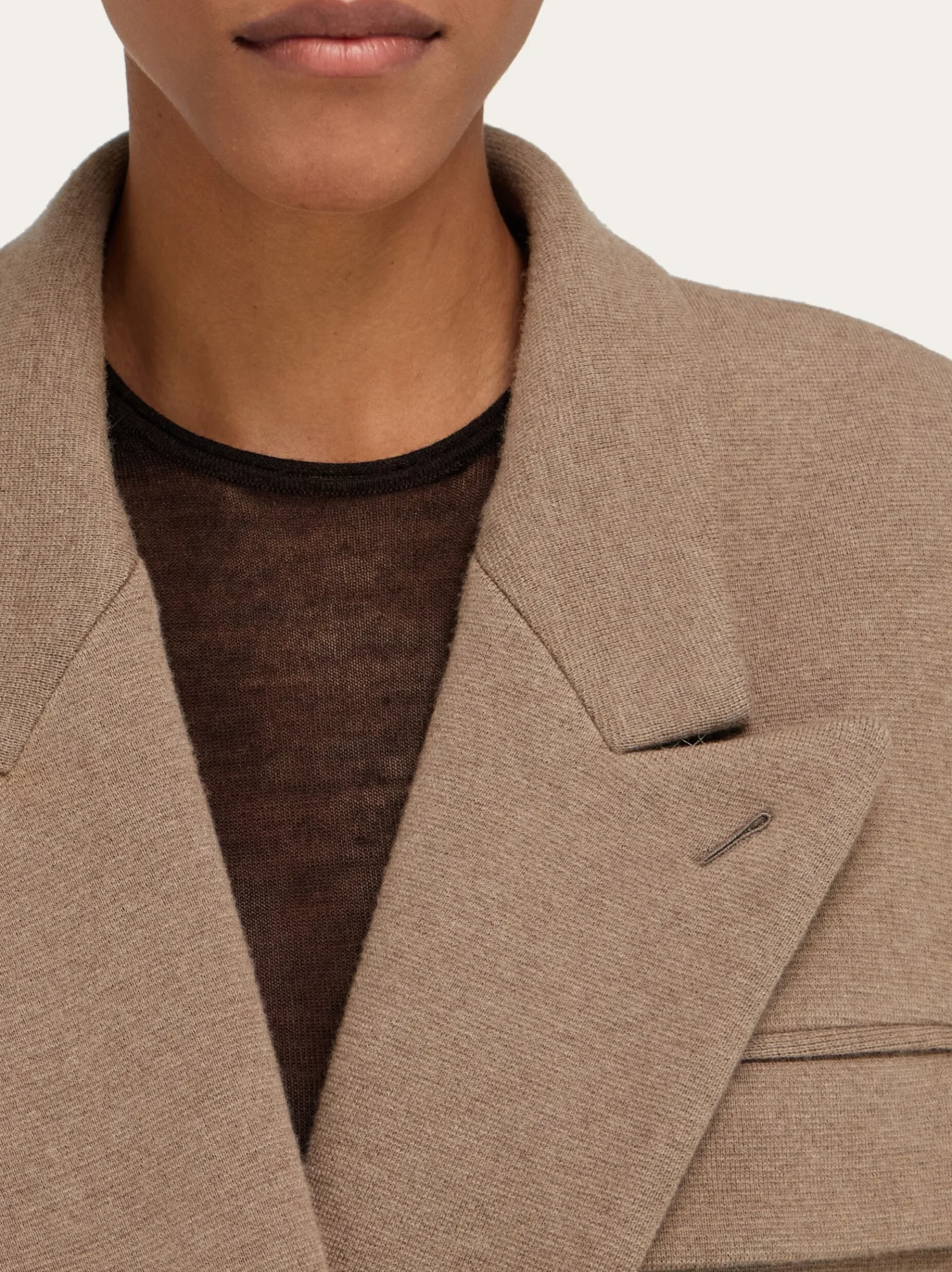 Oversize coat in jersey - Women
