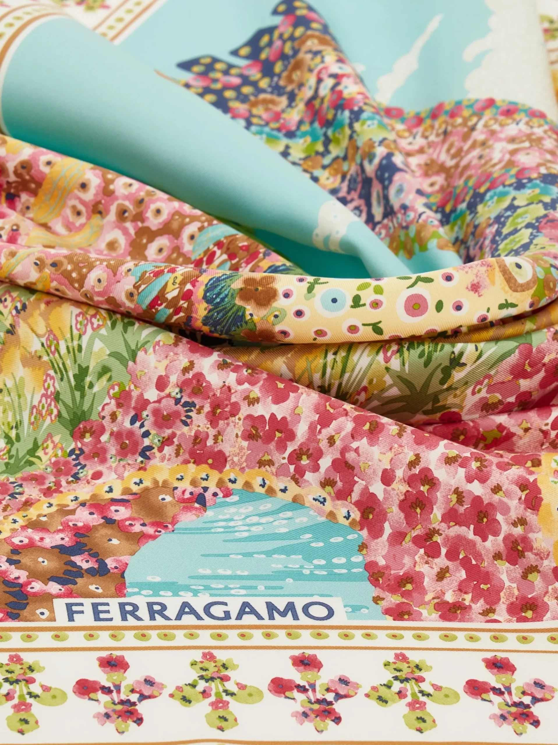 Palazzo Spini Feroni print silk scarf - Women