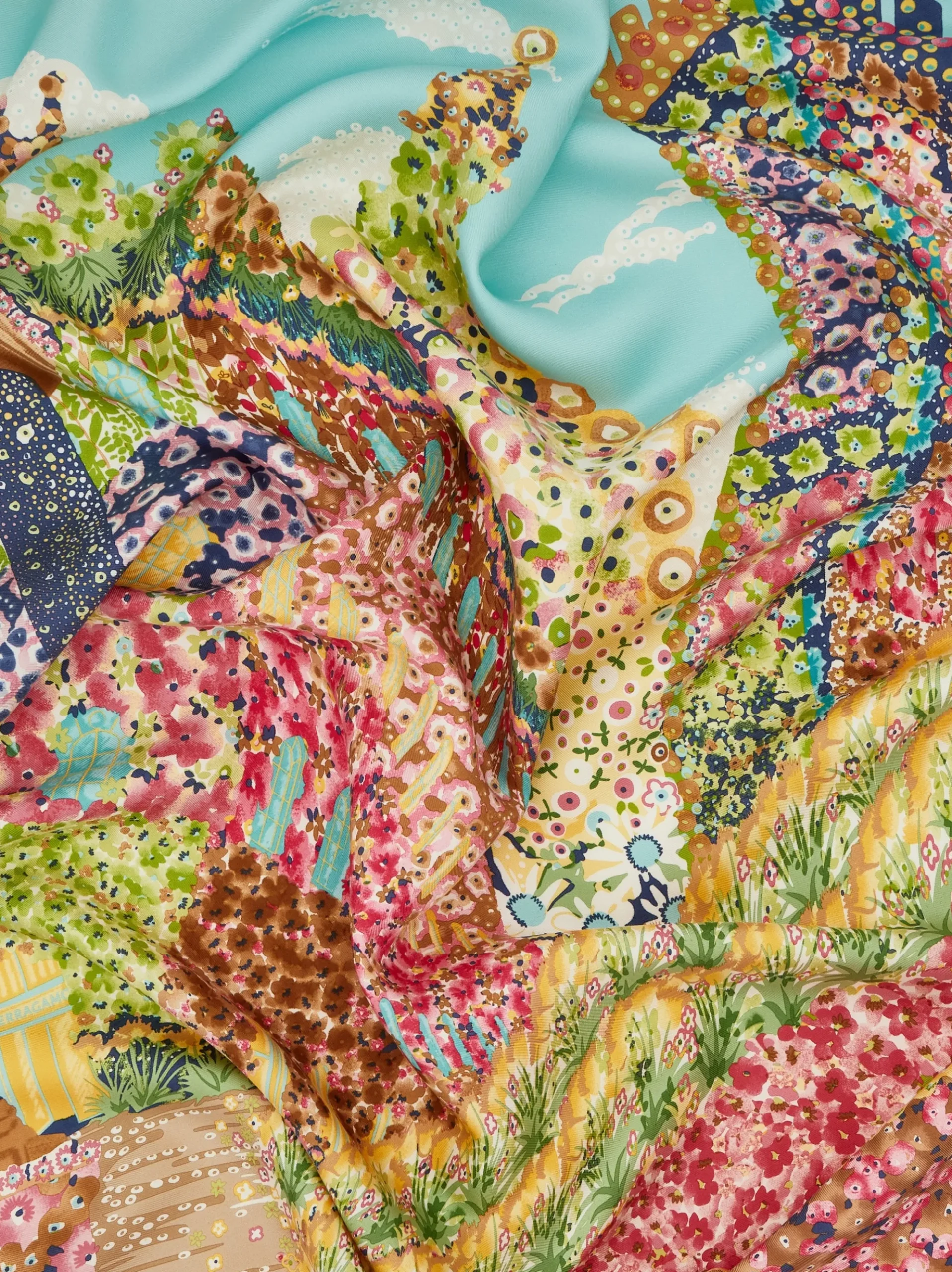 Palazzo Spini Feroni print silk scarf - Women