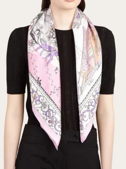 Palazzo Spini Feroni print silk scarf - Women