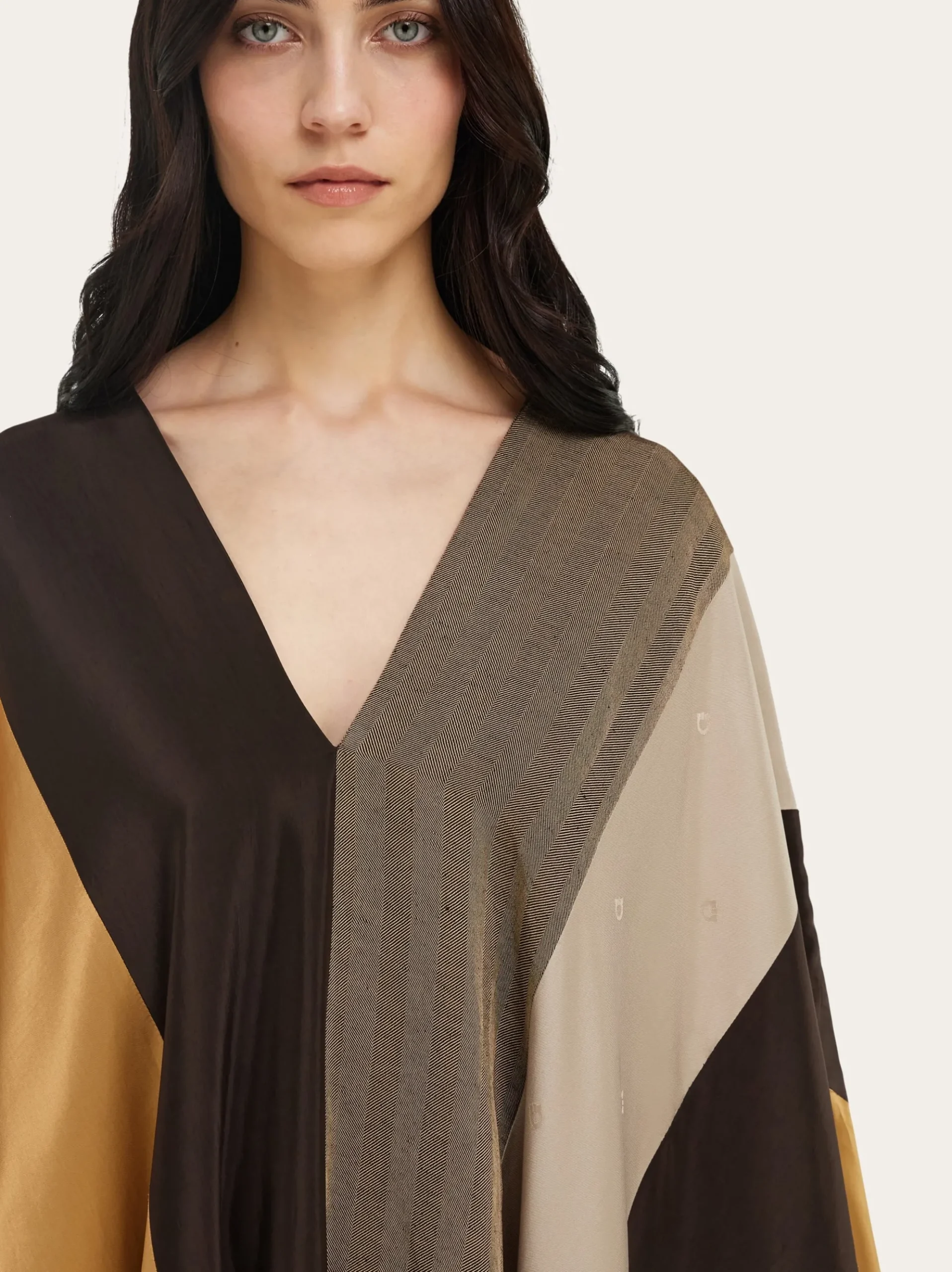Patchwork poncho - Women