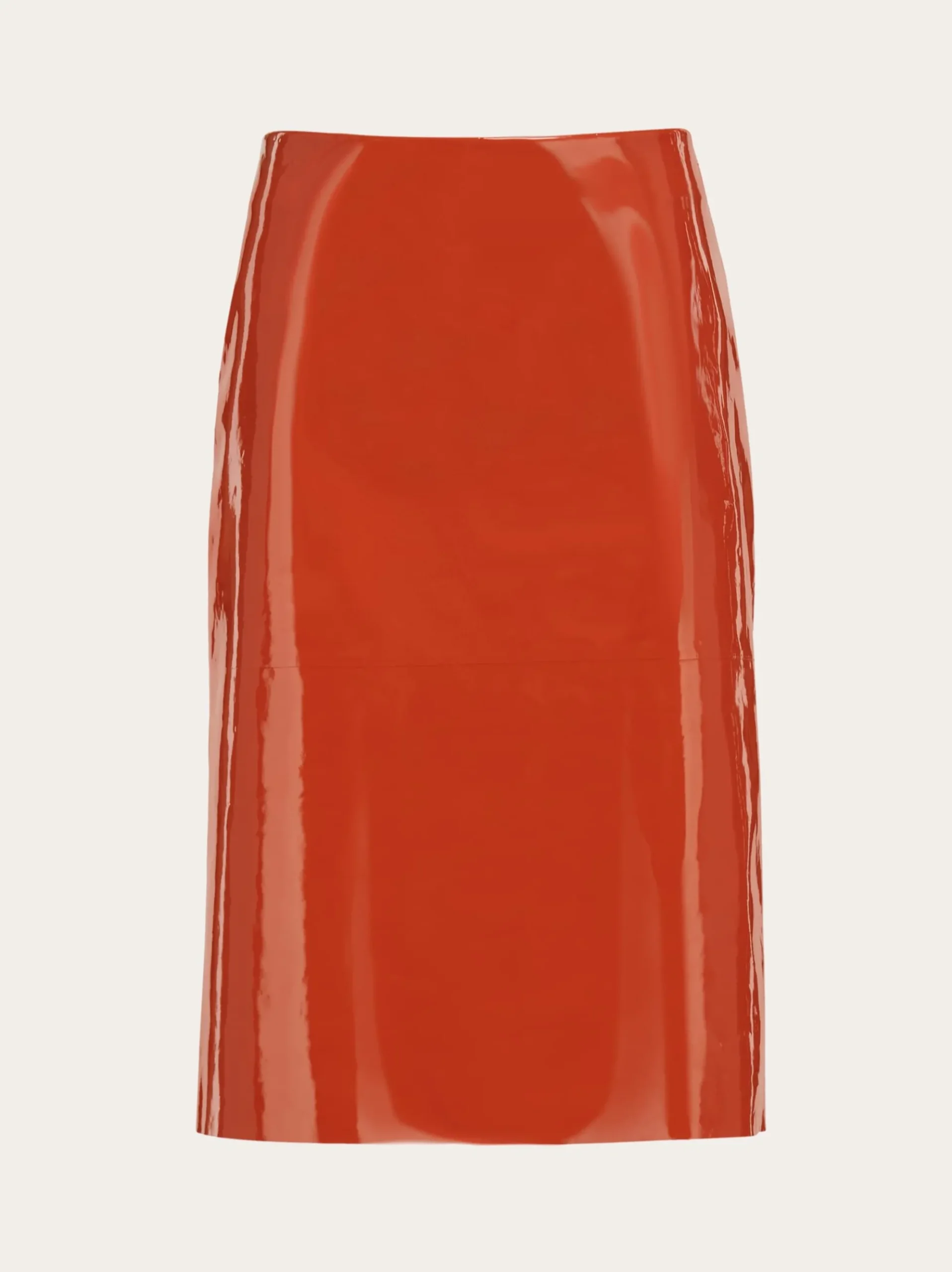 Patent leather pencil skirt - Women