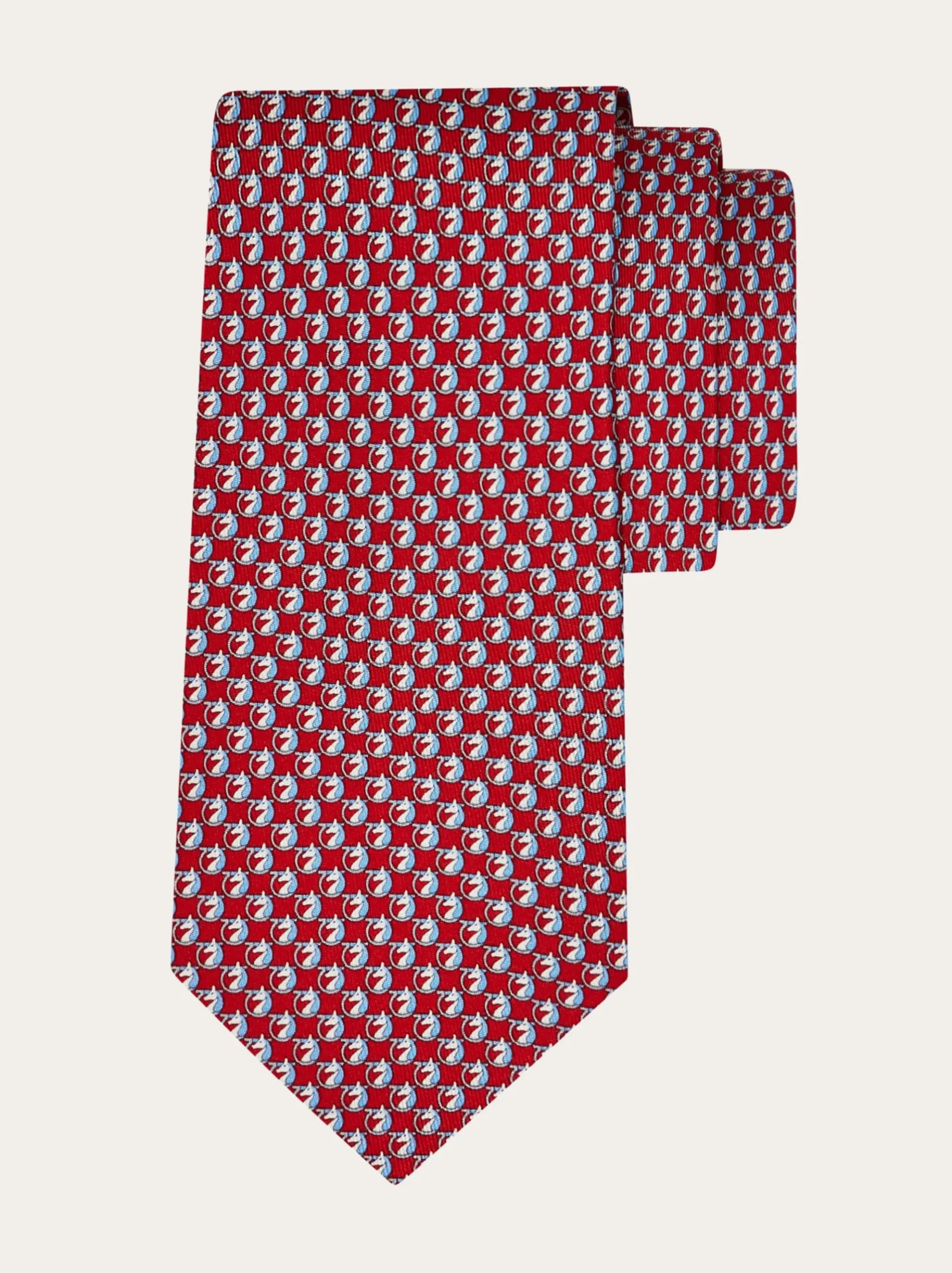 Pegasus print silk tie - Men
