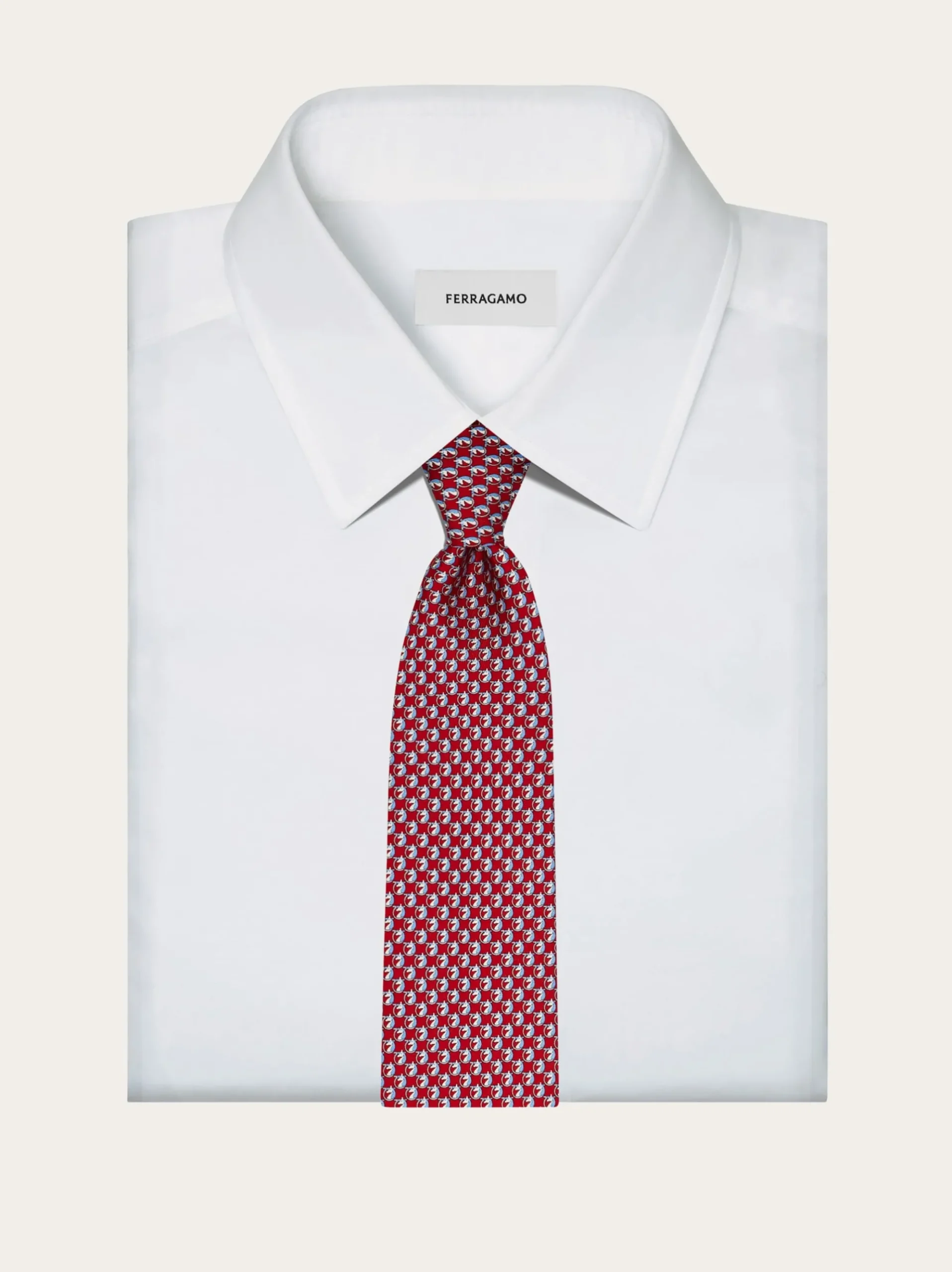 Pegasus print silk tie - Men